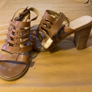 Franco Sarto neutral block heels